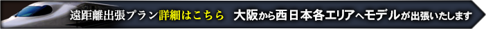 西日本各エリアへ出張 遠距離出張プラン詳細はこちら